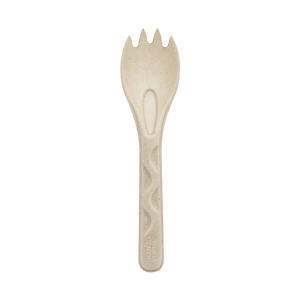 World Centric 6-inch unbleached plant-fiber spork, empty product view