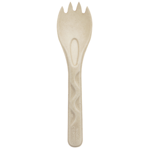 World Centric 6-inch unbleached plant-fiber spork, manufacturer product view