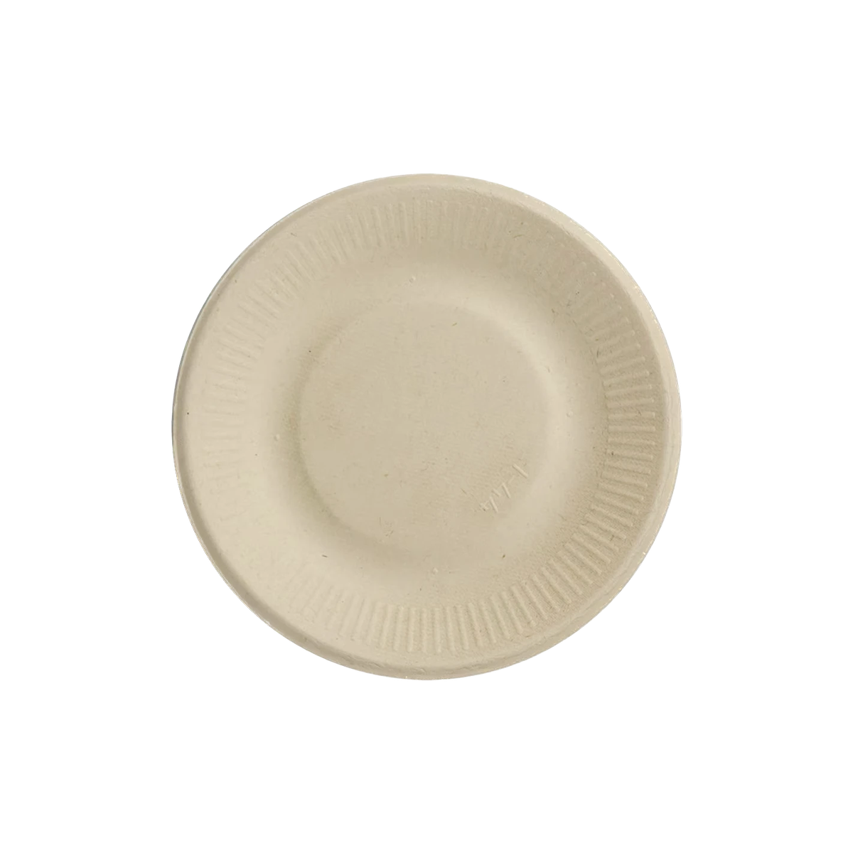 World Centric 6-inch ripple-edge plant-fiber plate, empty product view