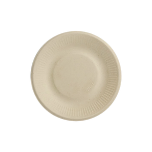 World Centric 6-inch ripple-edge plant-fiber plate, empty product view