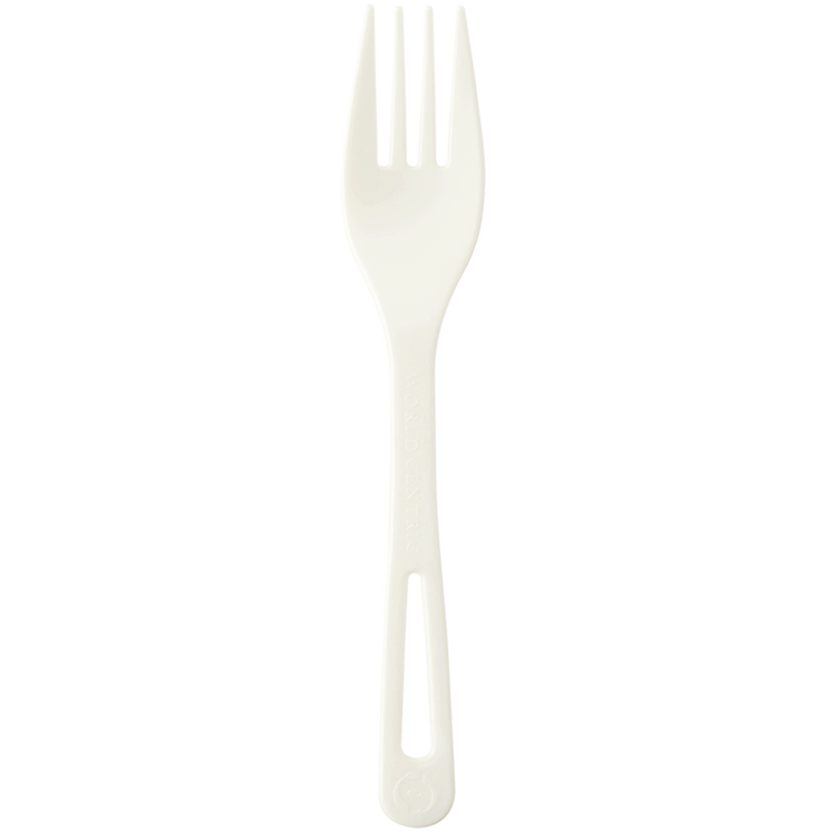 World Centric 7-inch ivory TPLA fork, empty product view