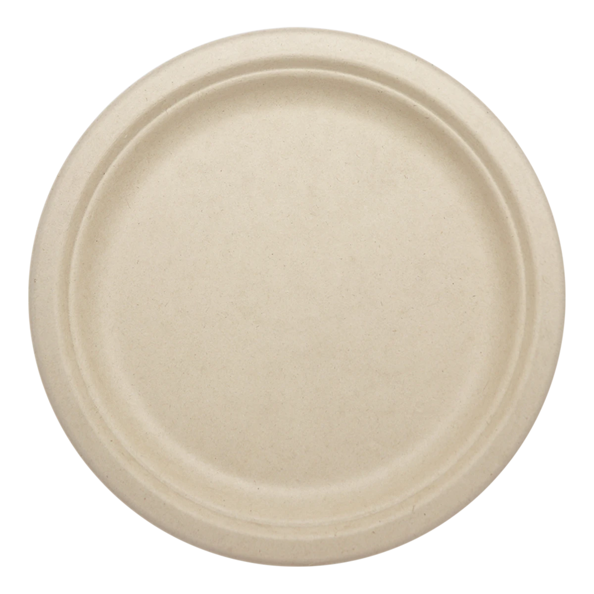 World Centric 9-inch unbleached plant-fiber round plate, manufacturer product view