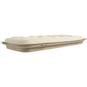 World Centric plant-fiber flatbread and pizza box, closed manufacturer view