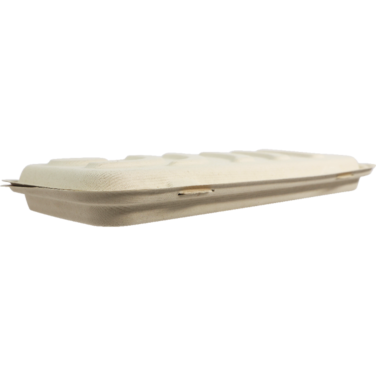 World Centric plant-fiber flatbread and pizza box, closed manufacturer view